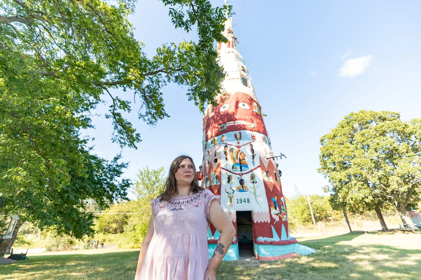 Ed Galloway's Totem Pole Park in Foyil, Oklahoma