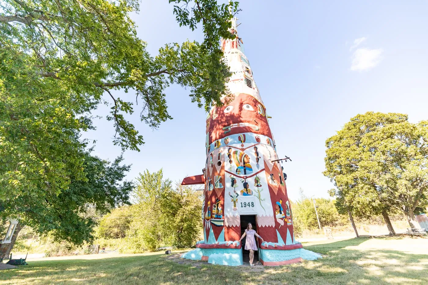 Ed Galloway's Totem Pole Park in Foyil, Oklahoma