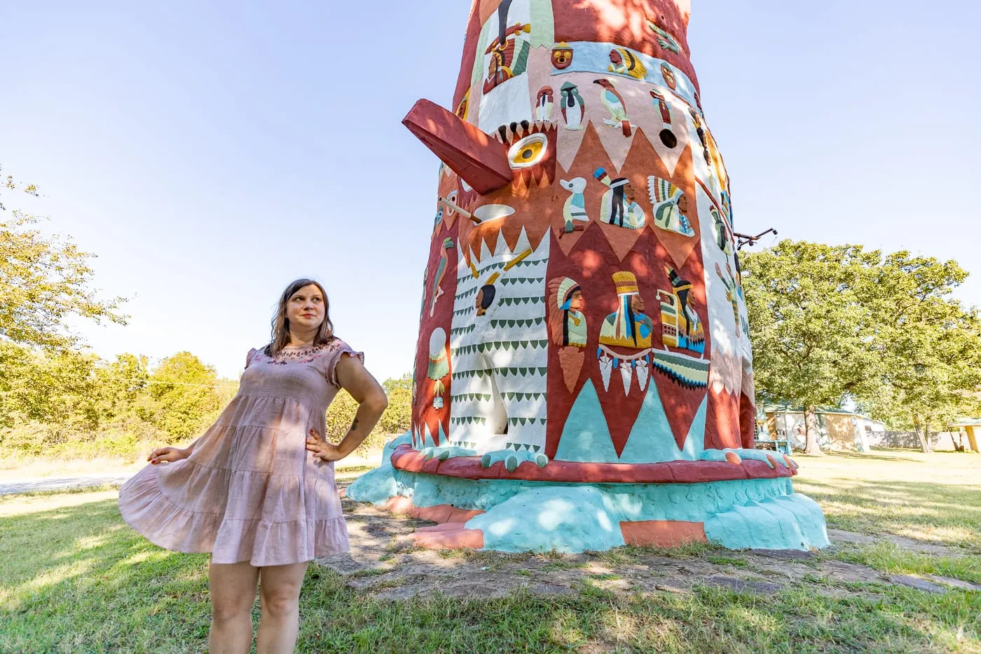 Ed Galloway's Totem Pole Park in Foyil, Oklahoma