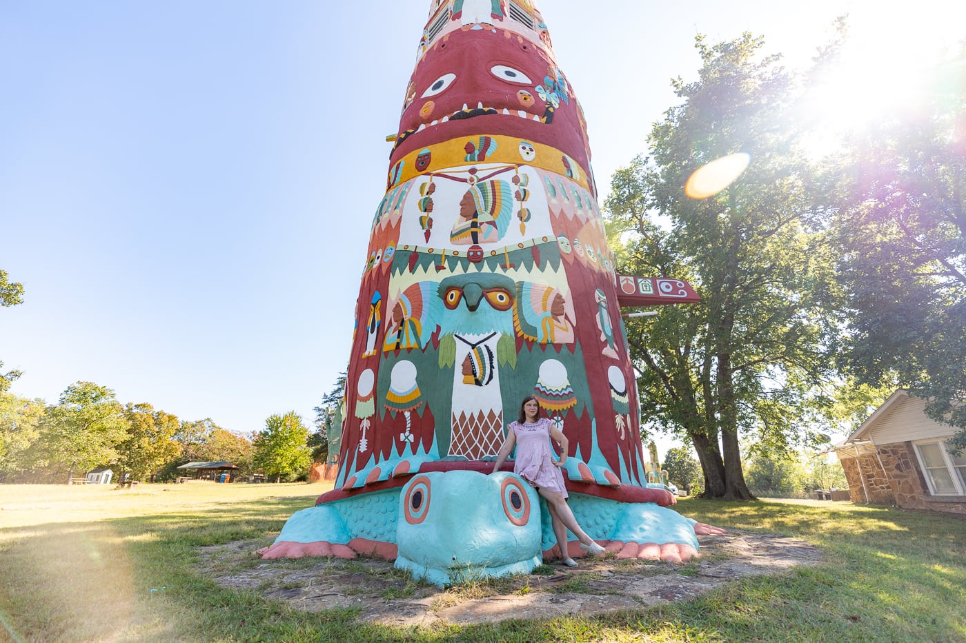 Ed Galloway's Totem Pole Park in Foyil, Oklahoma