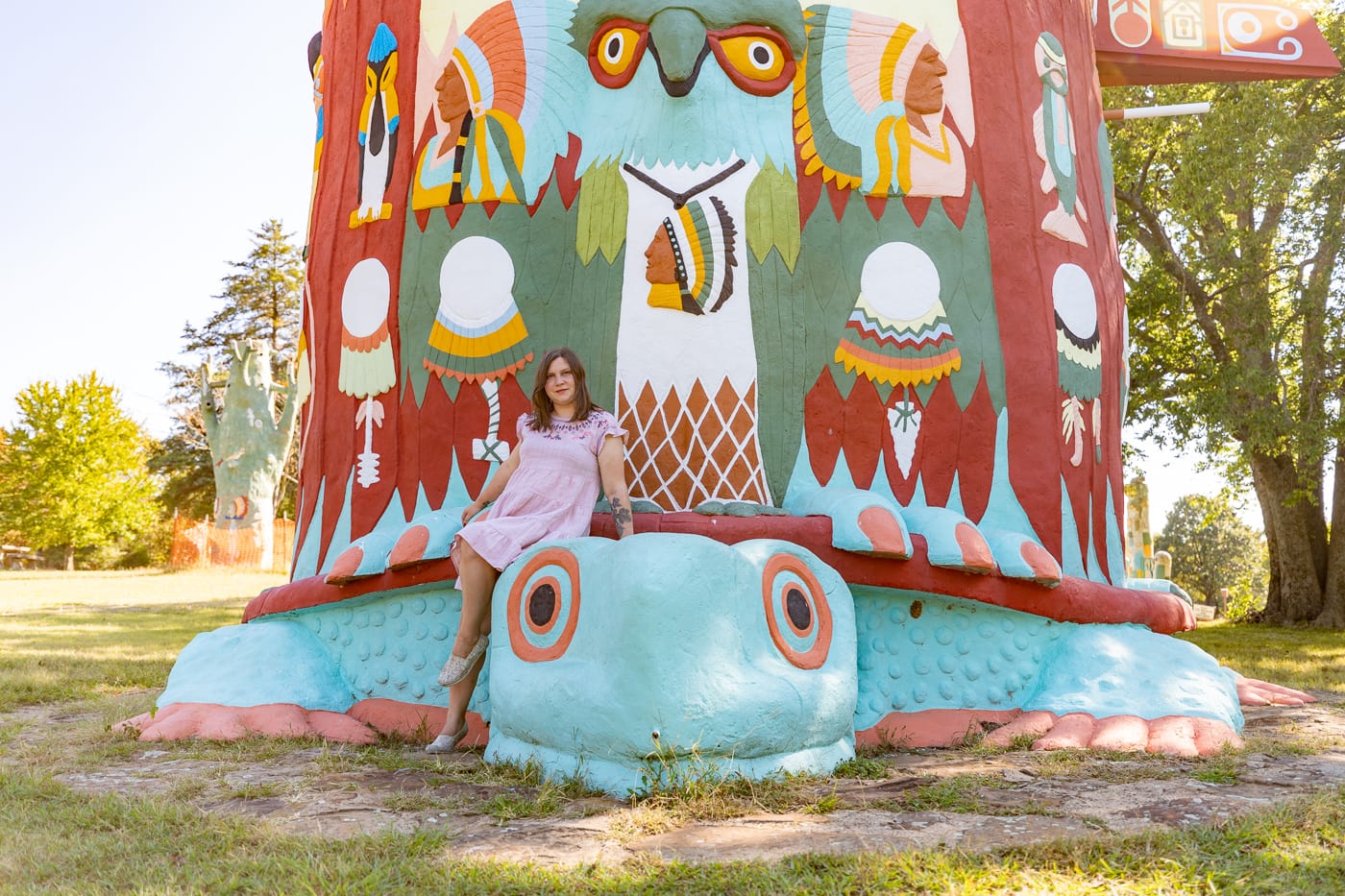 Ed Galloway's Totem Pole Park in Foyil, Oklahoma