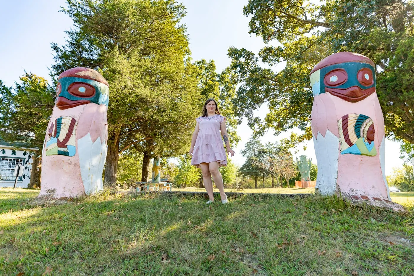 Ed Galloway's Totem Pole Park in Foyil, Oklahoma