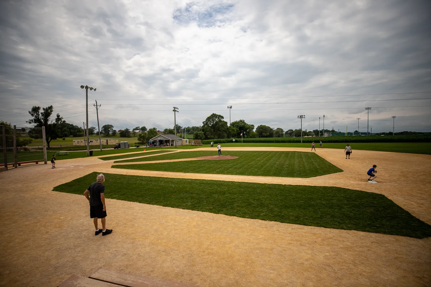 Baseball diamond at the Field of Dreams Movie Site in Dyersville, Iowa