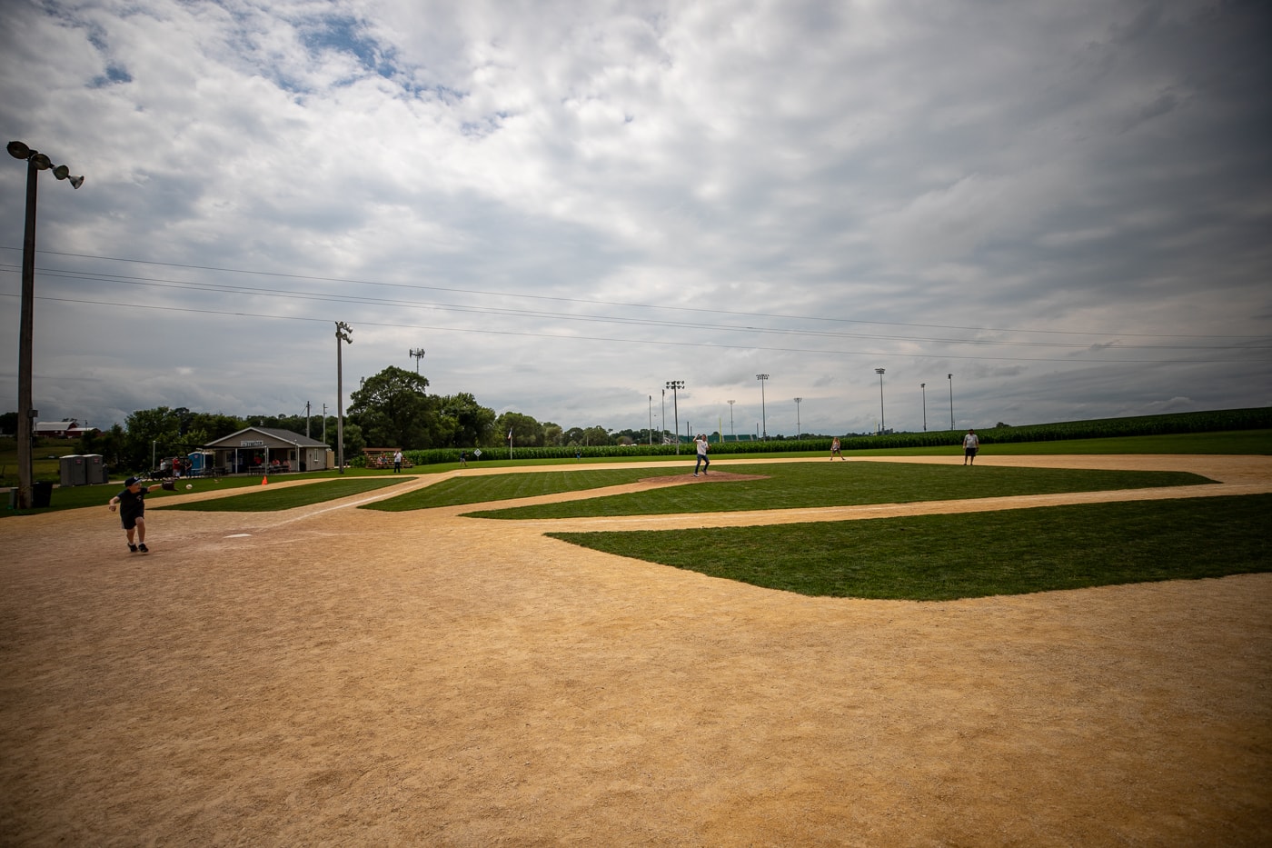 Baseball diamond at the Field of Dreams Movie Site in Dyersville, Iowa