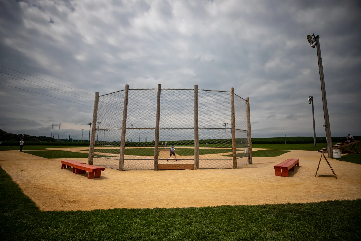 Baseball diamond at the Field of Dreams Movie Site in Dyersville, Iowa