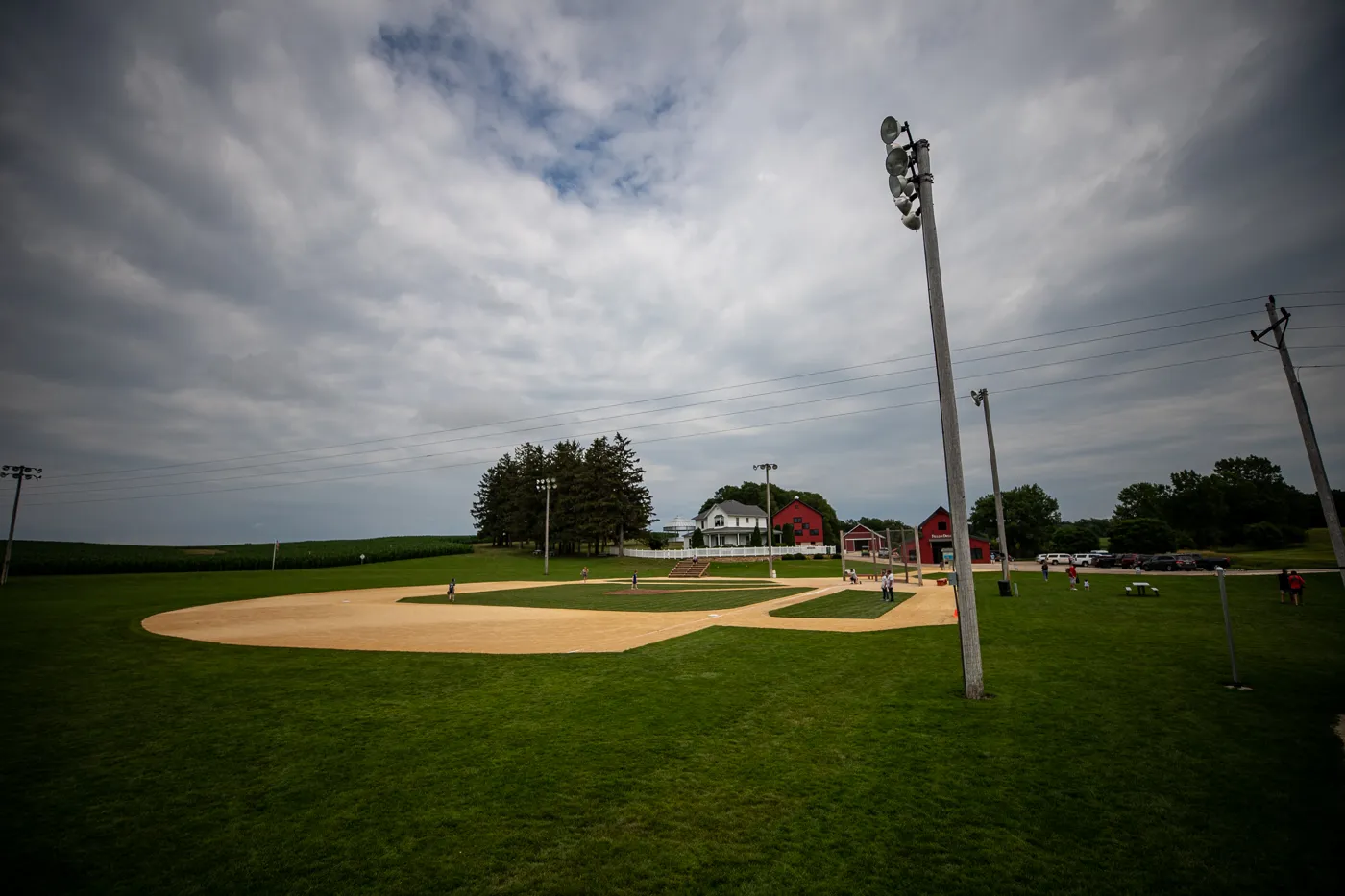 Baseball diamond at the Field of Dreams Movie Site in Dyersville, Iowa