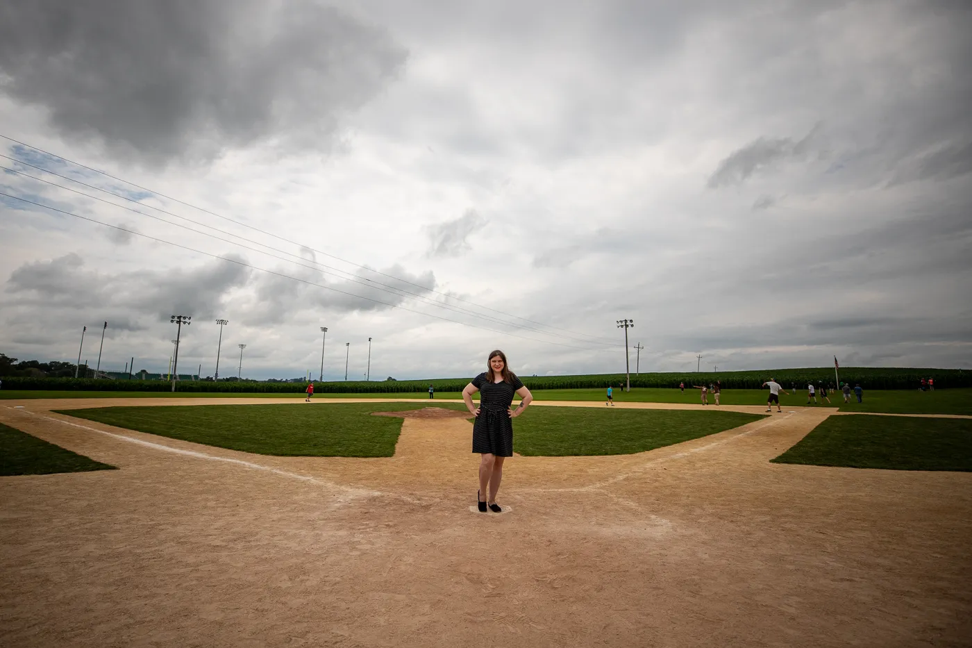 Baseball diamond at the Field of Dreams Movie Site in Dyersville, Iowa