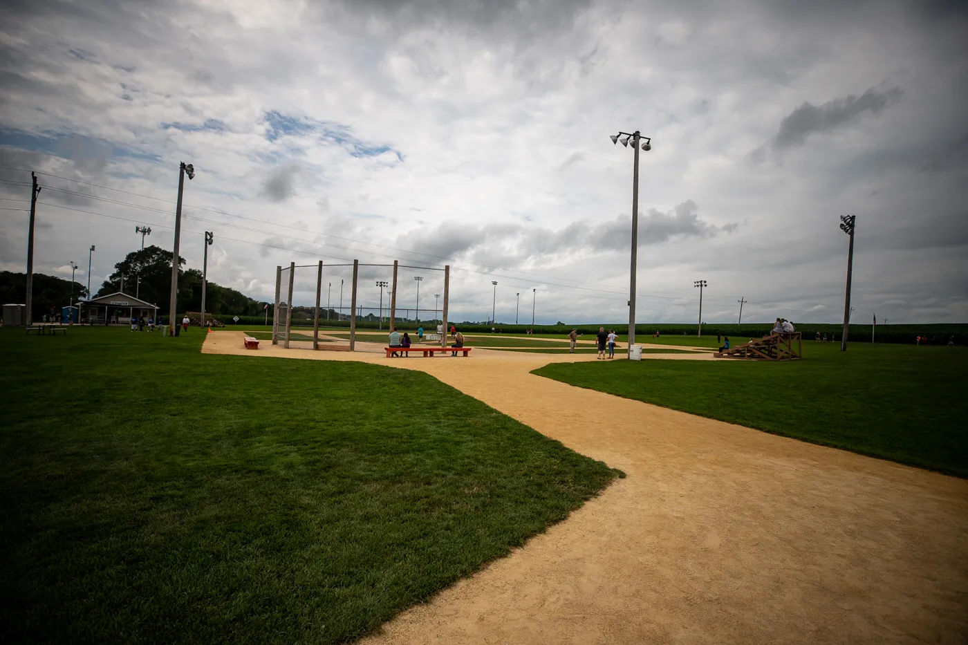 Baseball diamond at the Field of Dreams Movie Site in Dyersville, Iowa