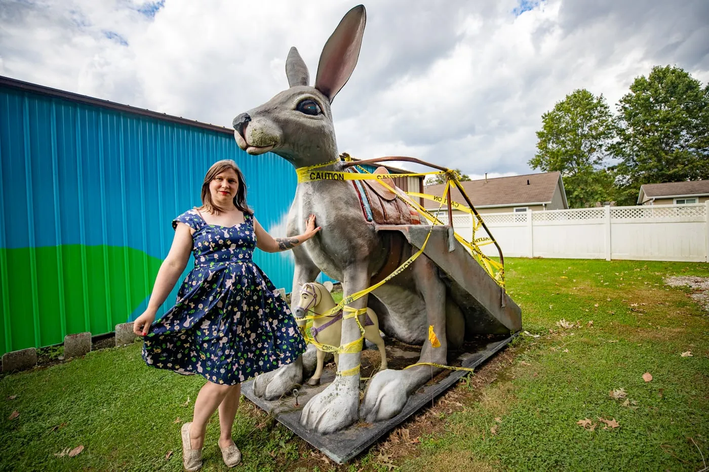 Henry's Rabbit Ranch in Staunton, Illinois Route 66 roadside attraction