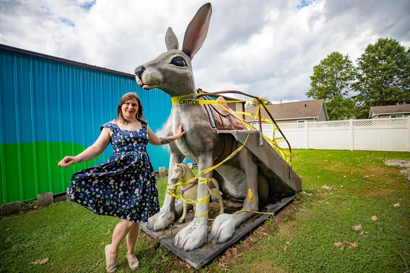 Henry's Rabbit Ranch in Staunton, Illinois Route 66 roadside attraction