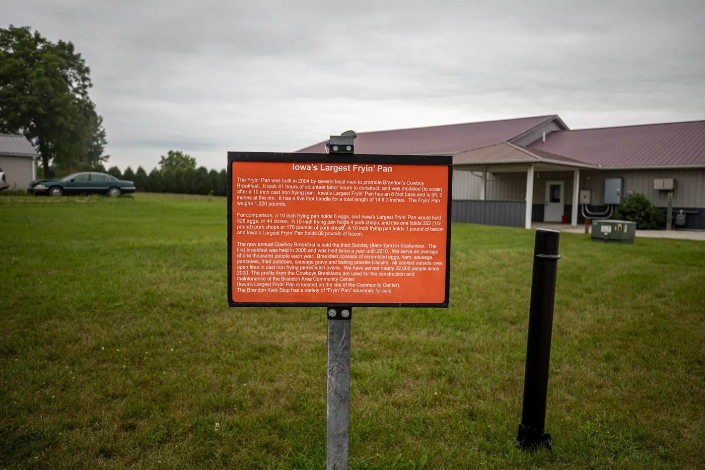 World's Largest Frying Pan - Picture of Iowa's Largest Frying Pan, Brandon  - Tripadvisor