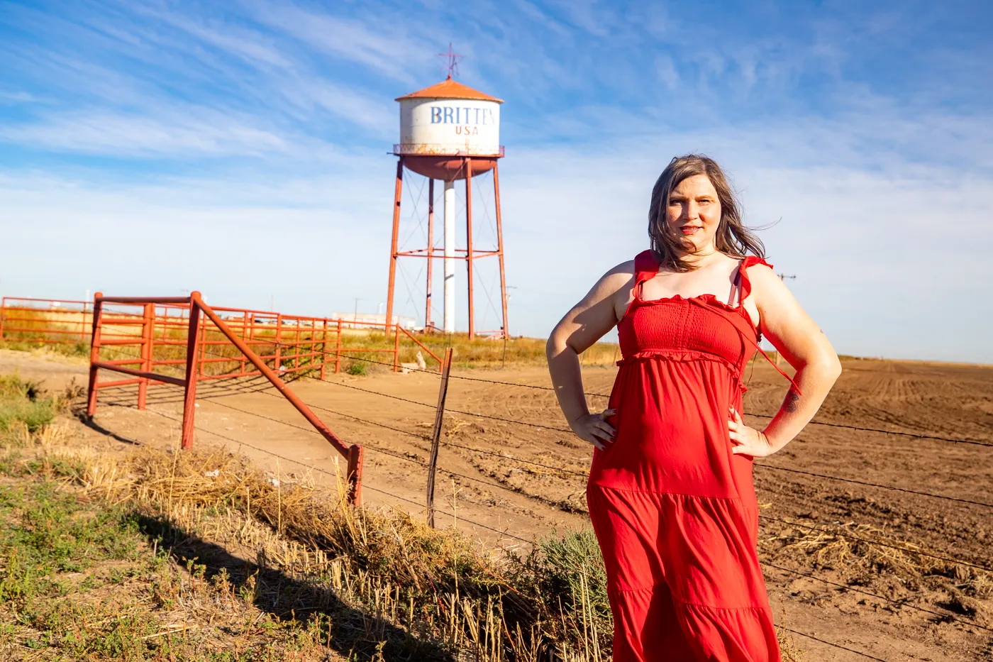 The Leaning Tower of Texas in Groom Texas - Leaning Britten USA water tower on Route 66