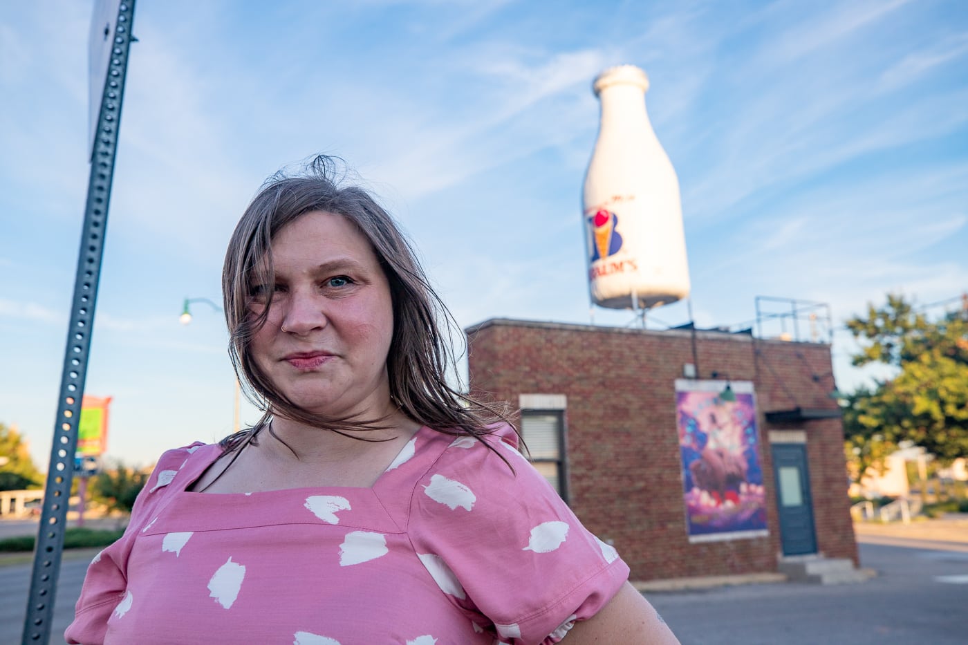 Milk Bottle Grocery in Oklahoma City, Oklahoma - giant milk bottle roadside attraction