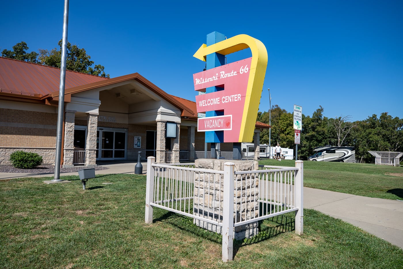 Missouri Route 66 Welcome Center in Conway, Missouri - Route 66 themed rest stop in Missouri