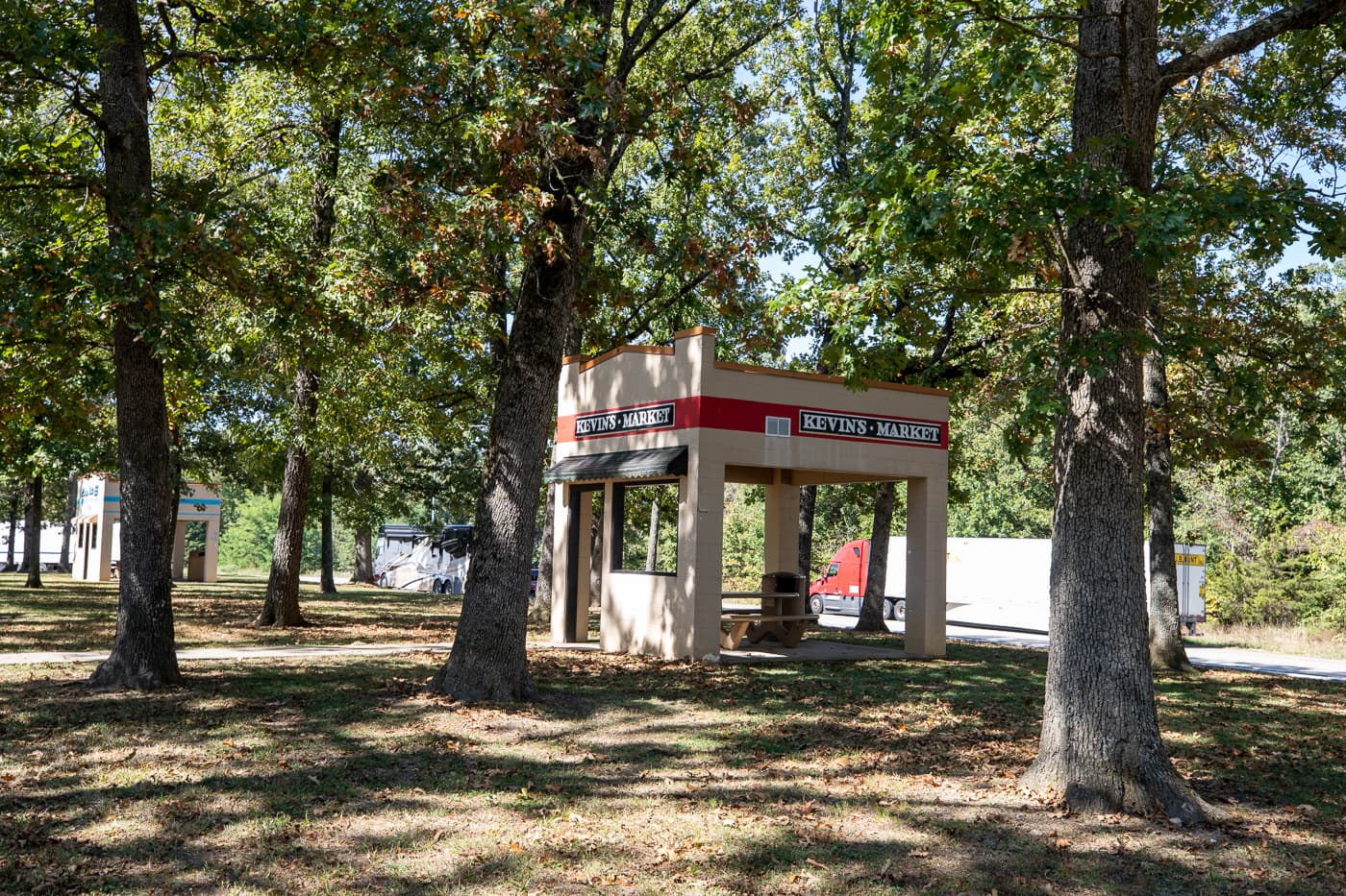 Kevin's Market Replica at the Missouri Route 66 Welcome Center in Conway, Missouri - Route 66 themed rest stop in Missouri