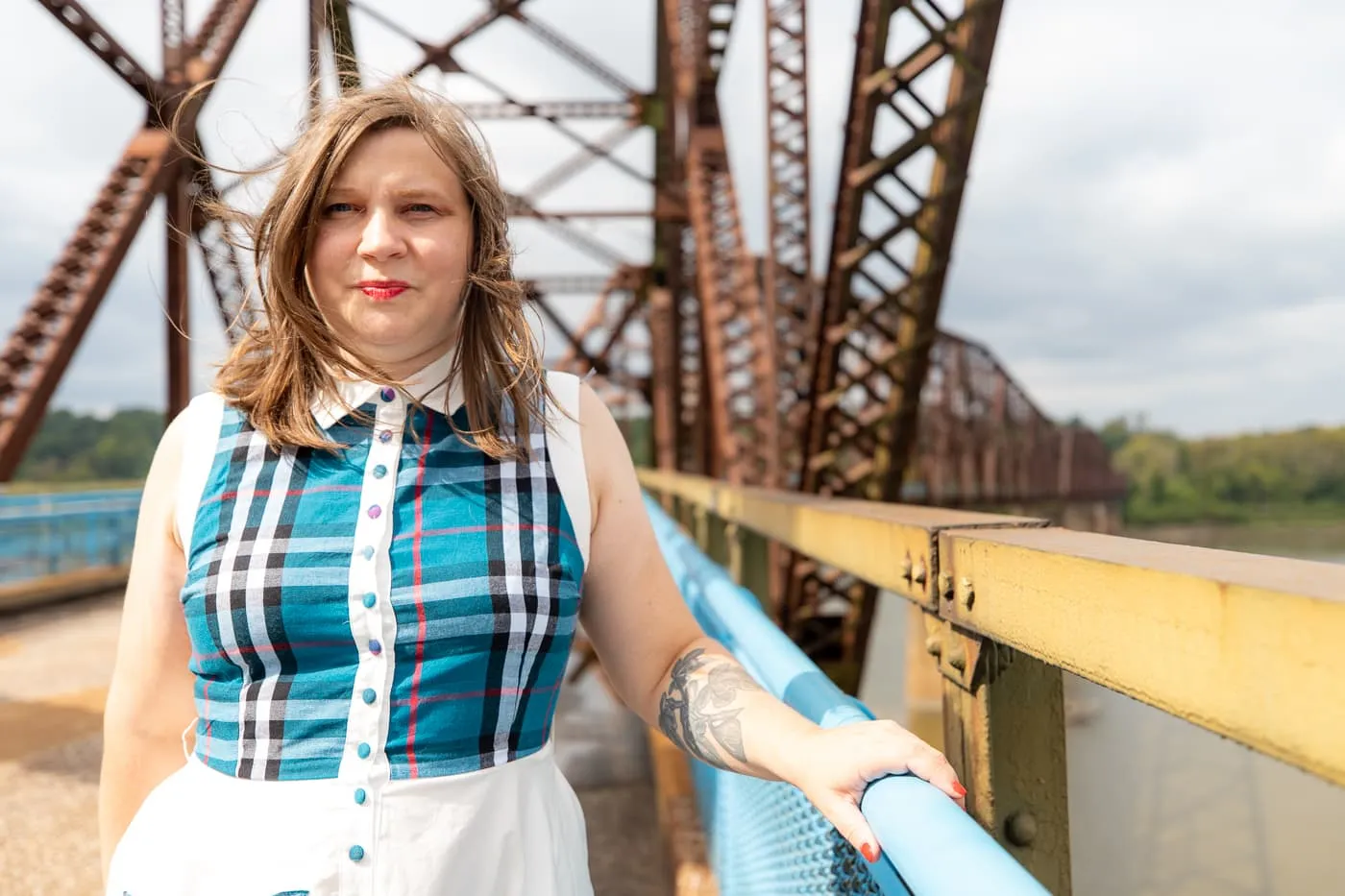 Old Chain of Rocks Bridge in St. Louis, Missouri - a Route 66 roadside attraction