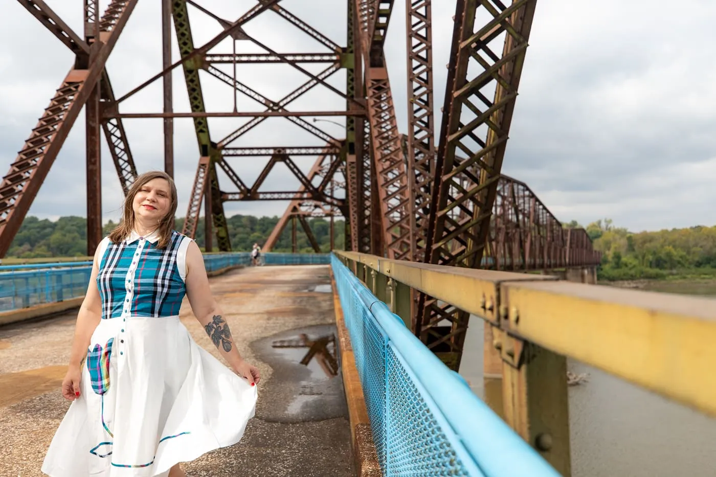 Old Chain of Rocks Bridge in St. Louis, Missouri - a Route 66 roadside attraction