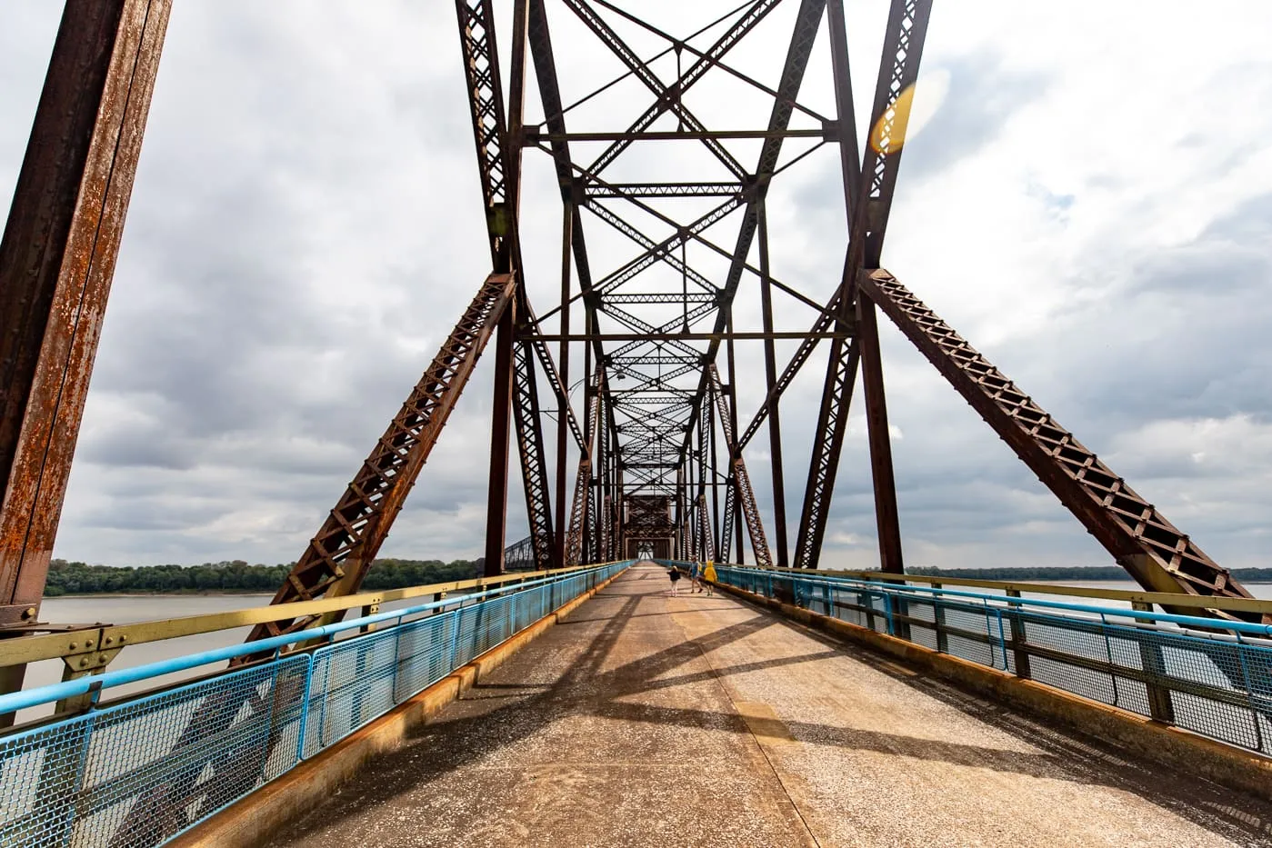 Old Chain of Rocks Bridge in St. Louis, Missouri - a Route 66 roadside attraction