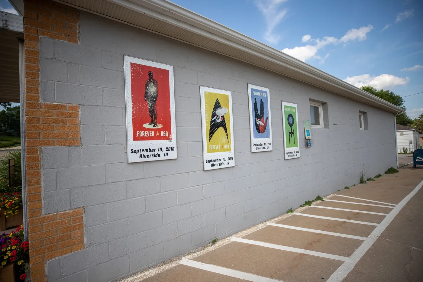 Star Trek Stamps at the Riverside, Iowa post office