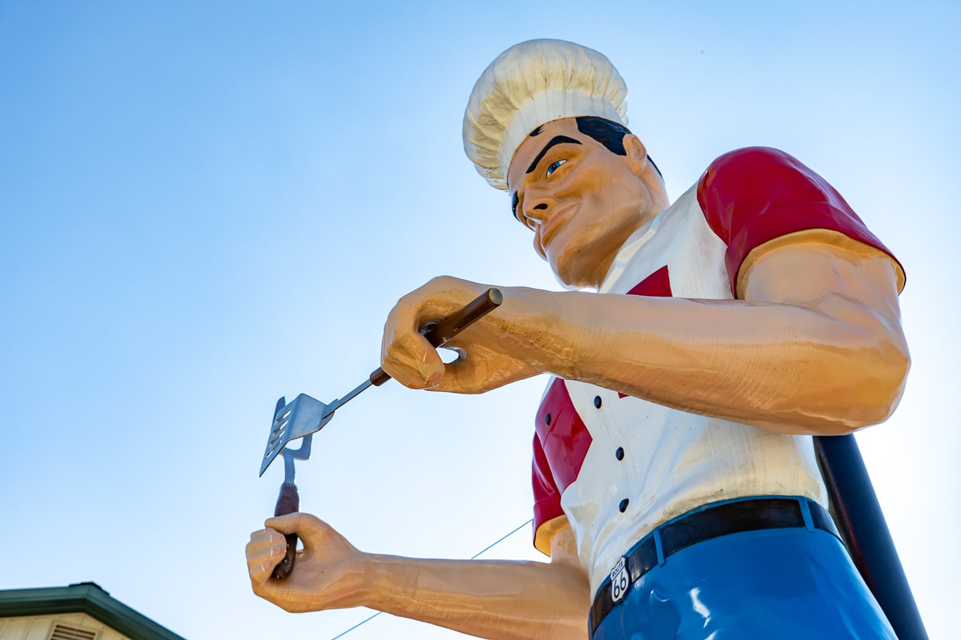 Route 66 Food Truck Park & Chef Muffler Man roadside attraction in Springfield, Missouri