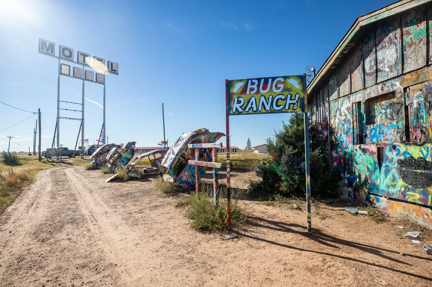 VW Slug Bug Ranch in Conway, Texas Route 66 Roadside Attraction