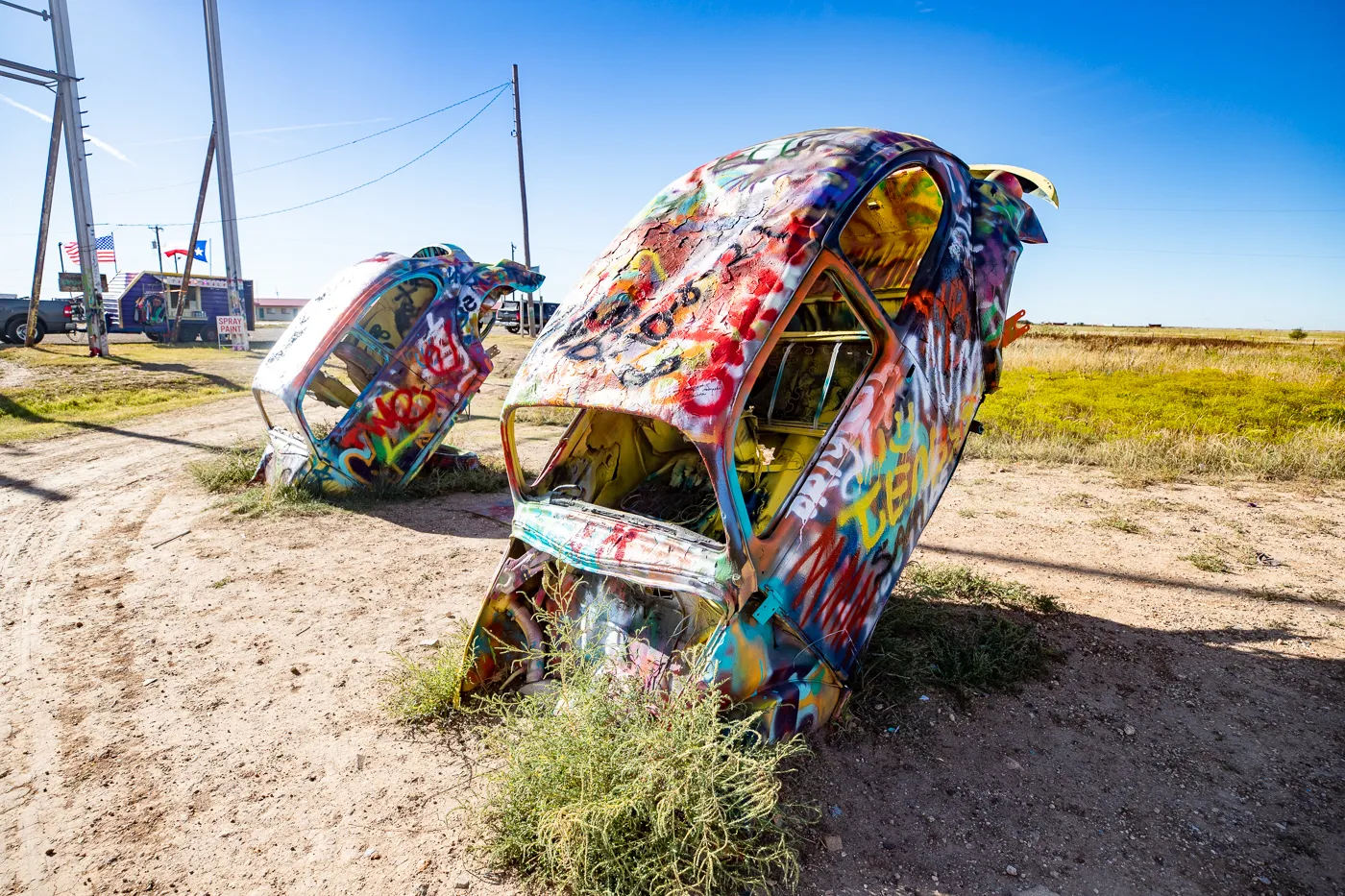 VW Slug Bug Ranch in Conway, Texas Route 66 Roadside Attraction