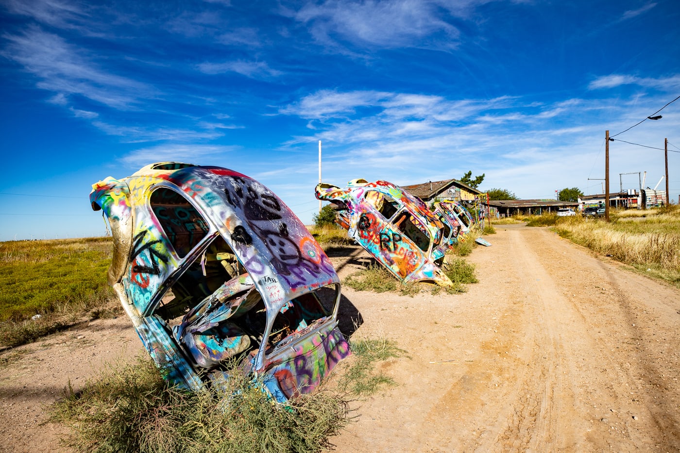 VW Slug Bug Ranch in Conway, Texas Route 66 Roadside Attraction