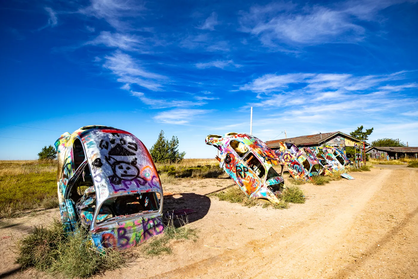 VW Slug Bug Ranch in Conway, Texas Route 66 Roadside Attraction