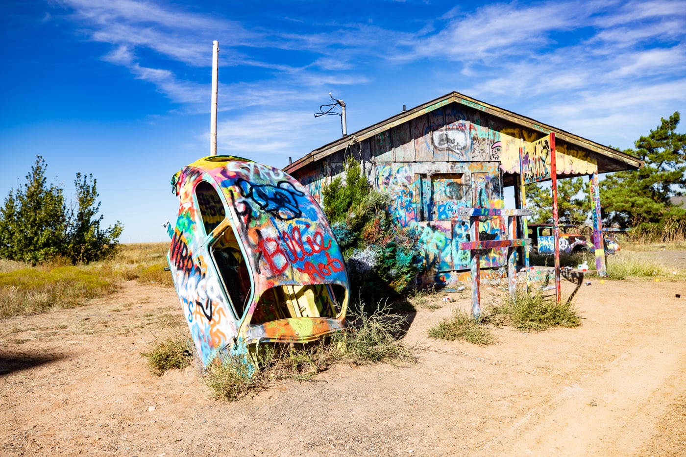 VW Slug Bug Ranch in Conway, Texas Route 66 Roadside Attraction