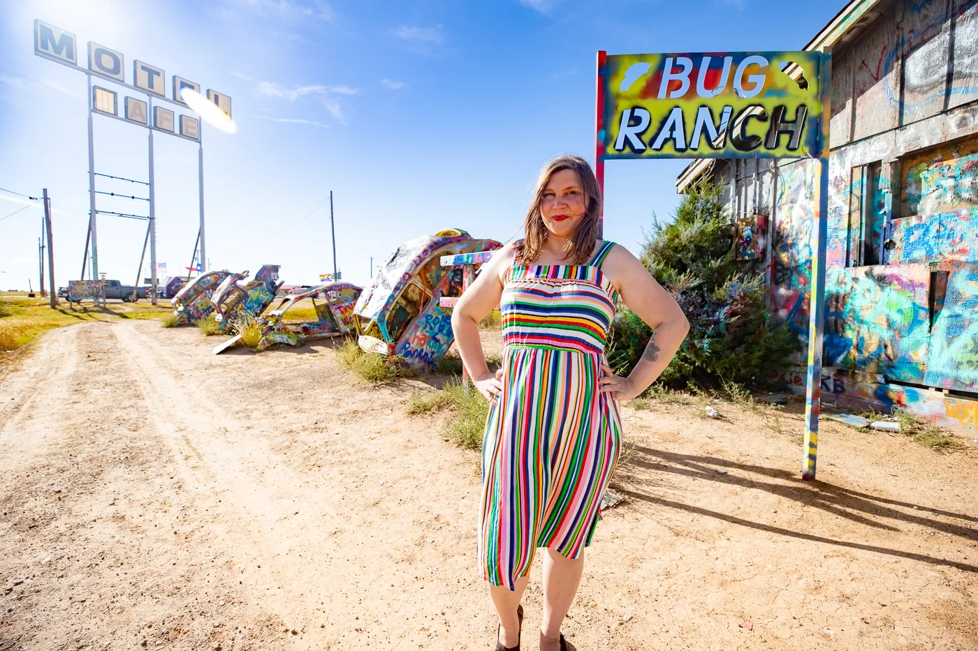 VW Slug Bug Ranch in Conway, Texas Route 66 Roadside Attraction