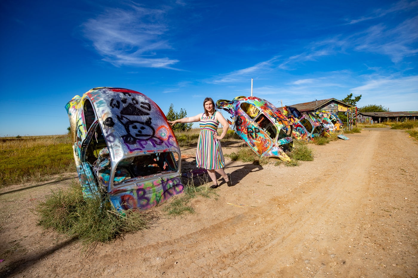 VW Slug Bug Ranch in Conway, Texas Route 66 Roadside Attraction