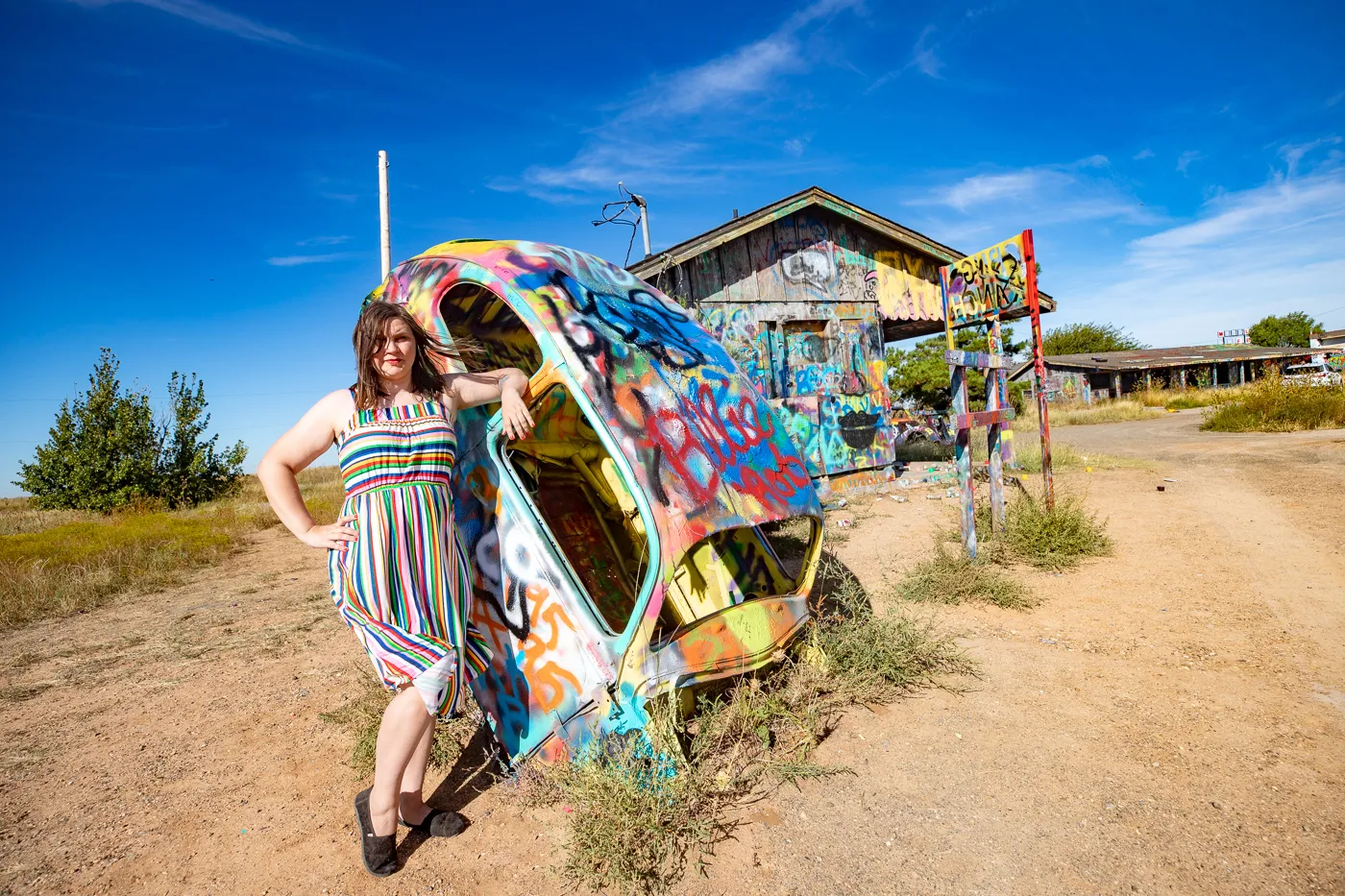 VW Slug Bug Ranch in Conway, Texas Route 66 Roadside Attraction