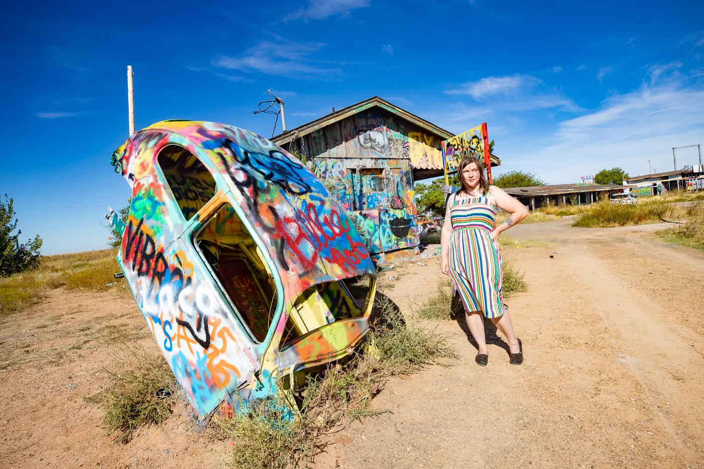 VW Slug Bug Ranch in Conway, Texas Route 66 Roadside Attraction