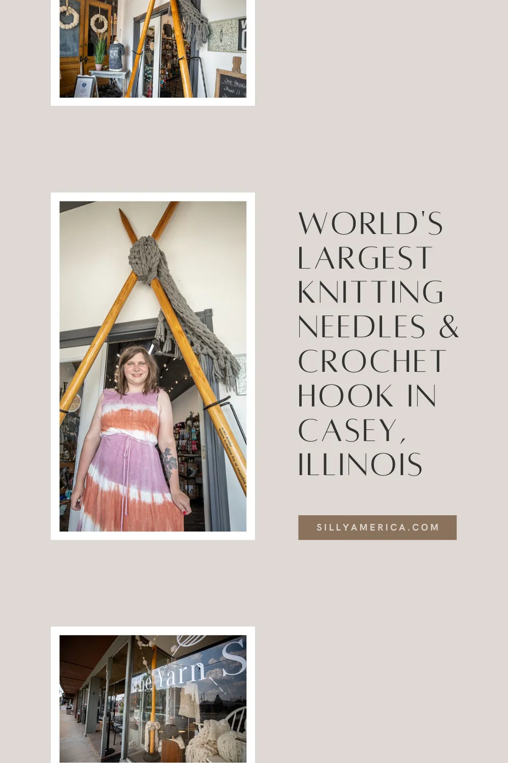 World's Largest Knitting Needles & Crochet Hook in Casey, Illinois