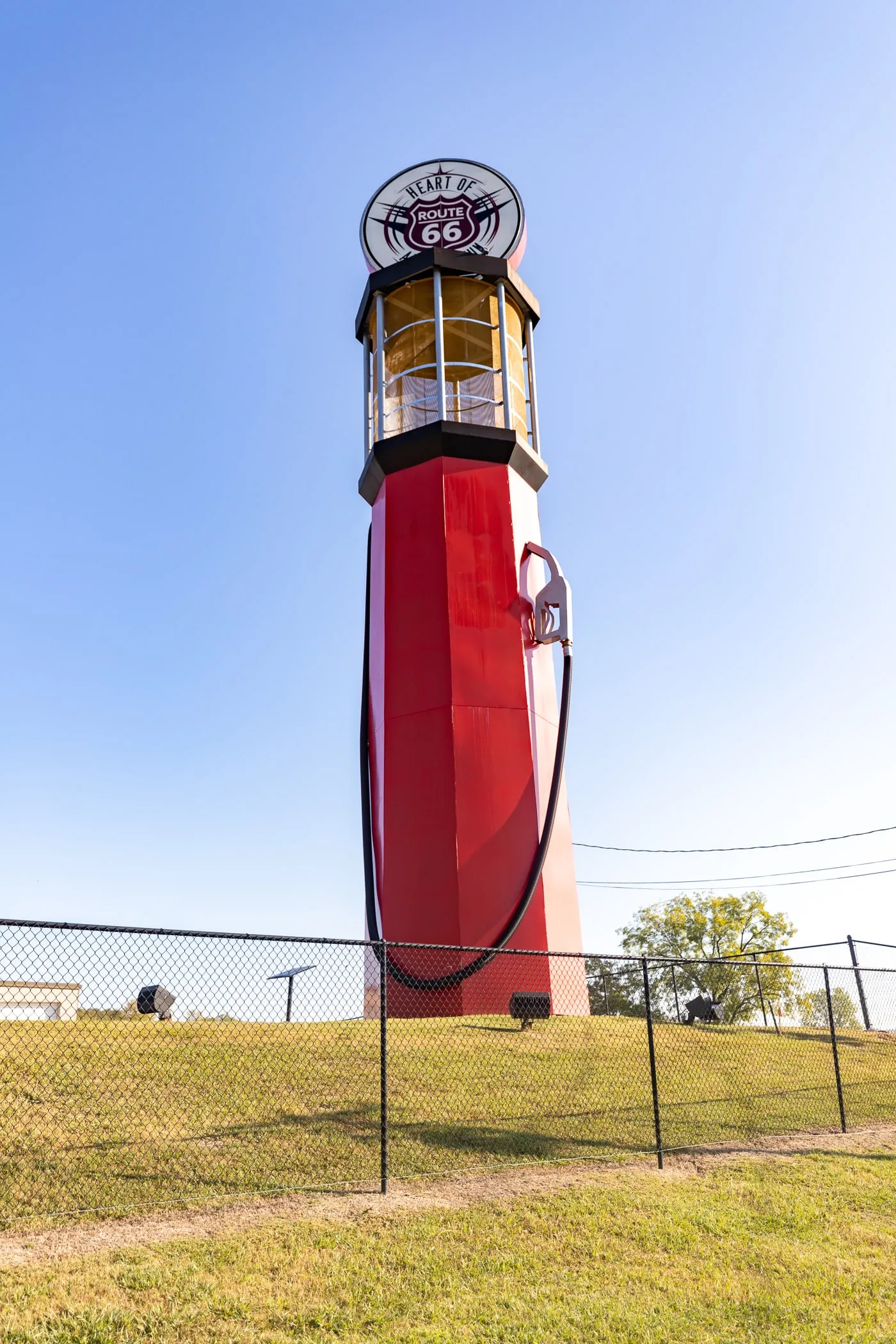 World's Tallest Gas Pump in Sapulpa, Oklahoma - Route 66 Roadside Attraction