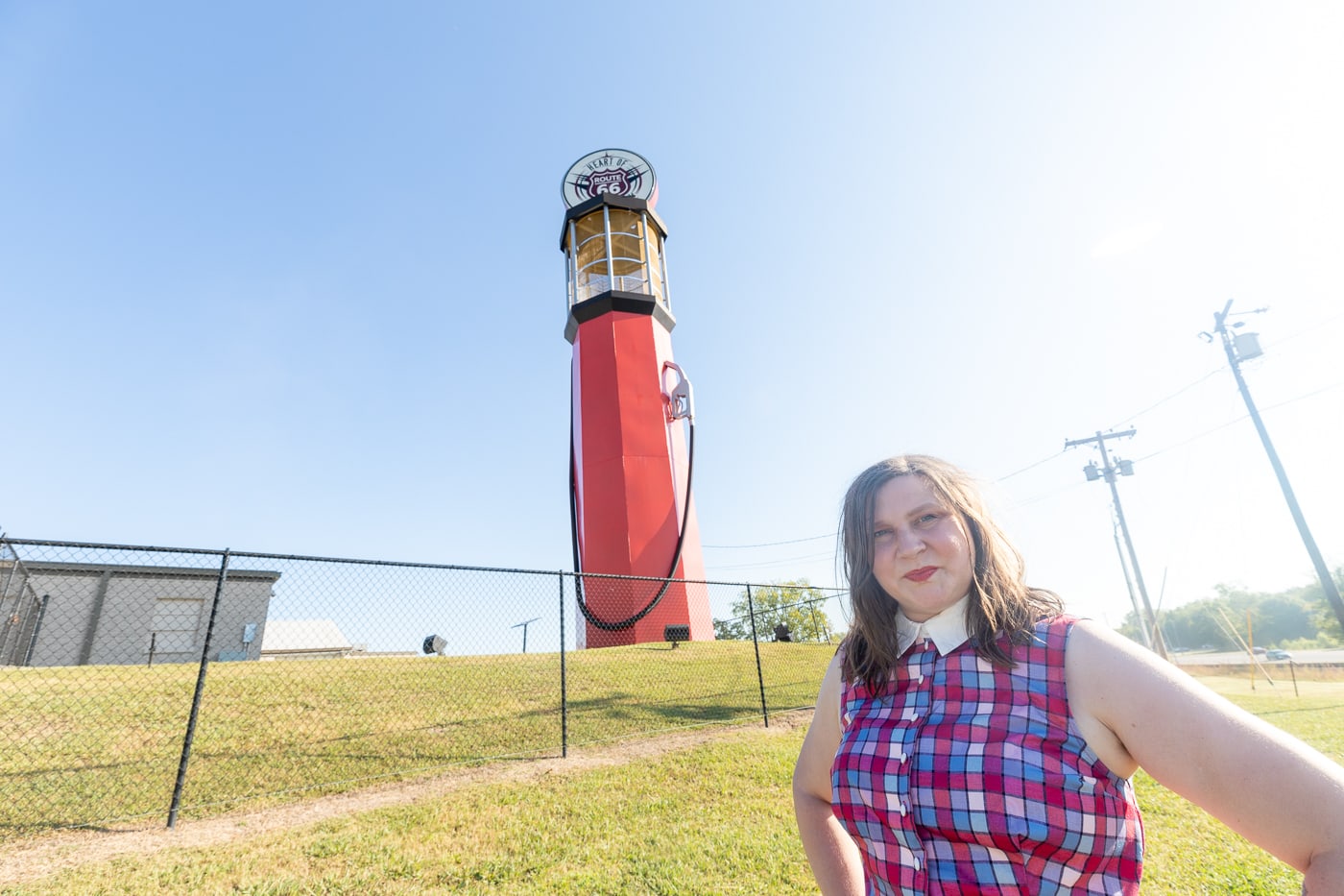 World's Tallest Gas Pump in Sapulpa, Oklahoma - Route 66 Roadside Attraction