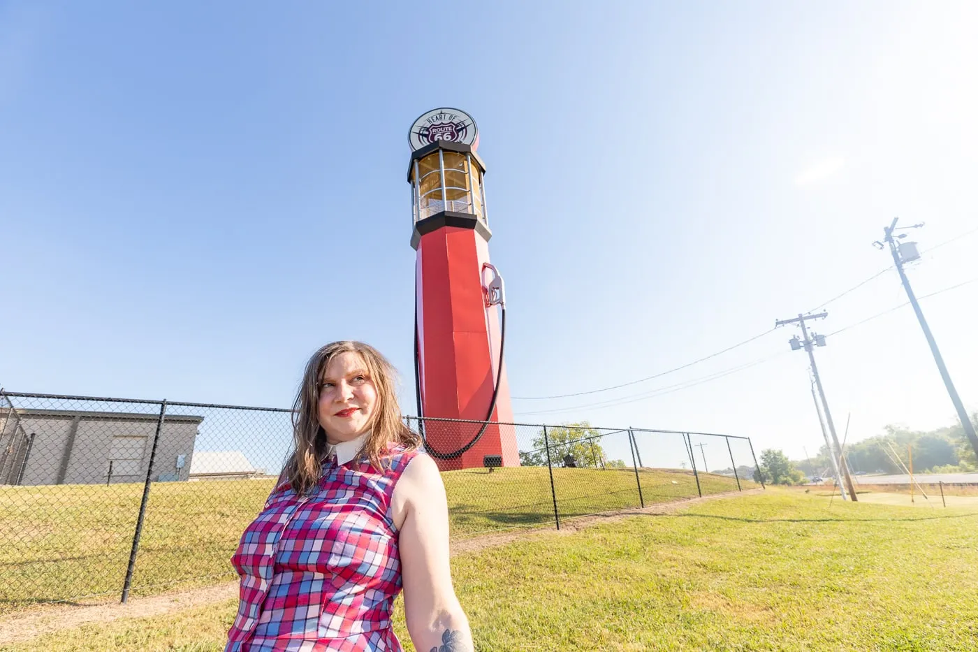 World's Tallest Gas Pump in Sapulpa, Oklahoma - Route 66 Roadside Attraction