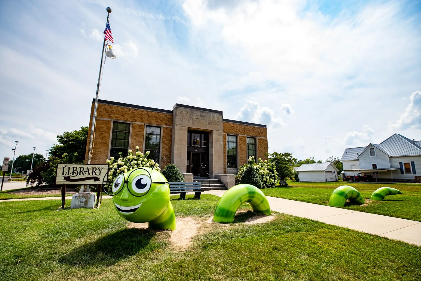 Big Bookworm in Casey, Illinois roadside attraction