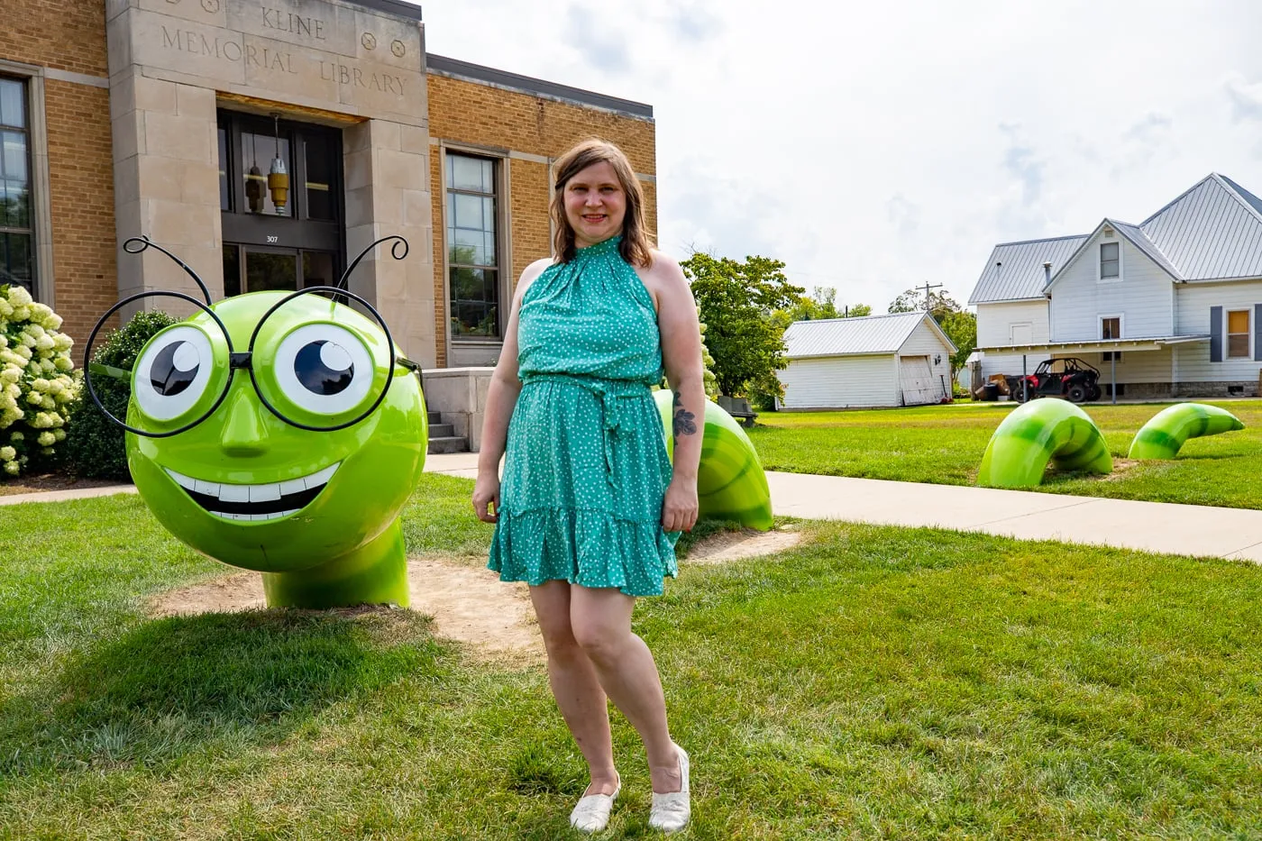 Big Bookworm in Casey, Illinois roadside attraction