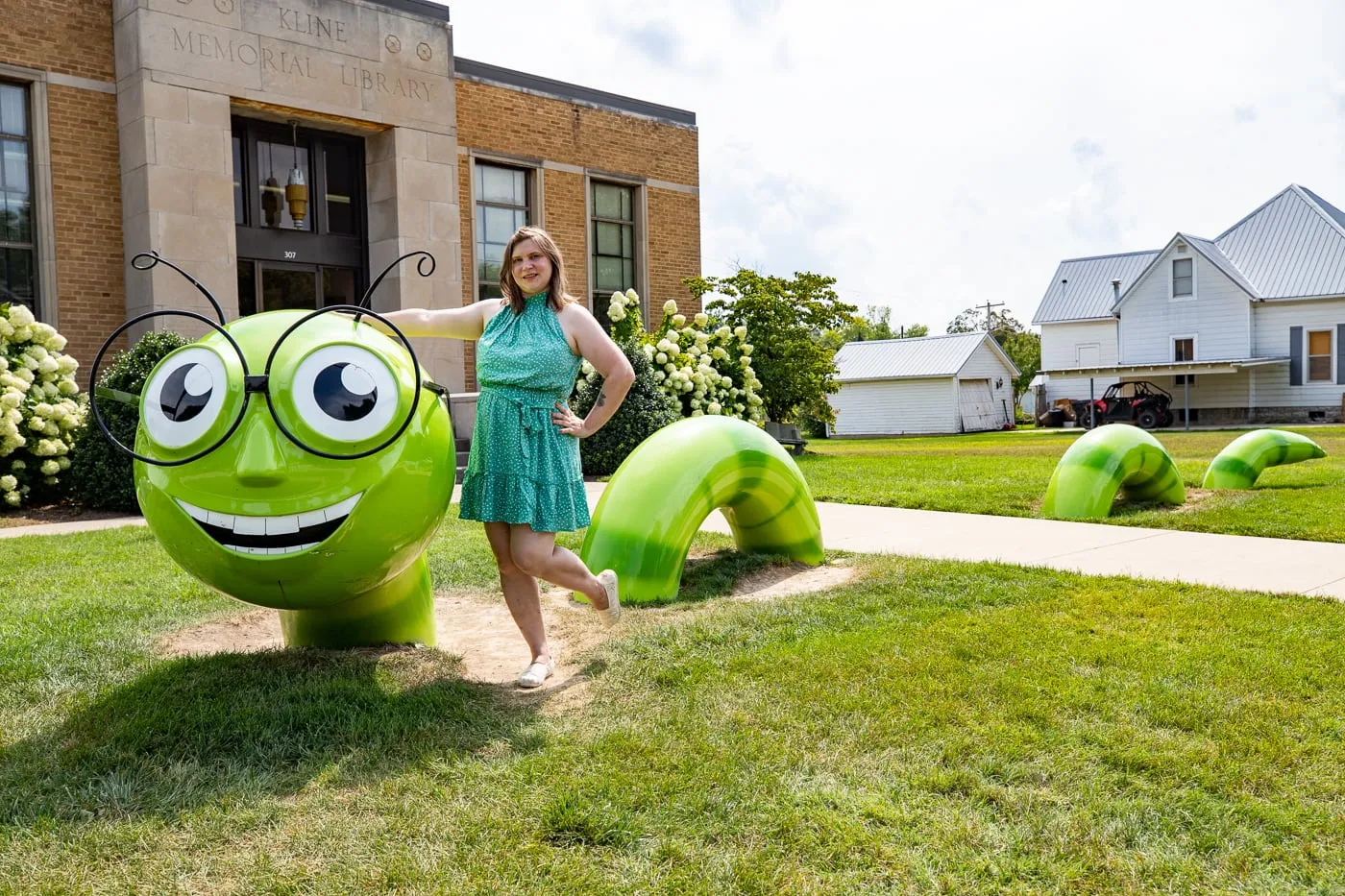 Big Bookworm in Casey, Illinois roadside attraction