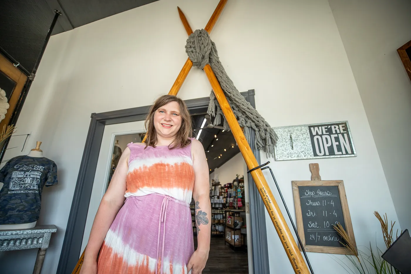 Big Knitting Needles in Casey, Illinois roadside attraction