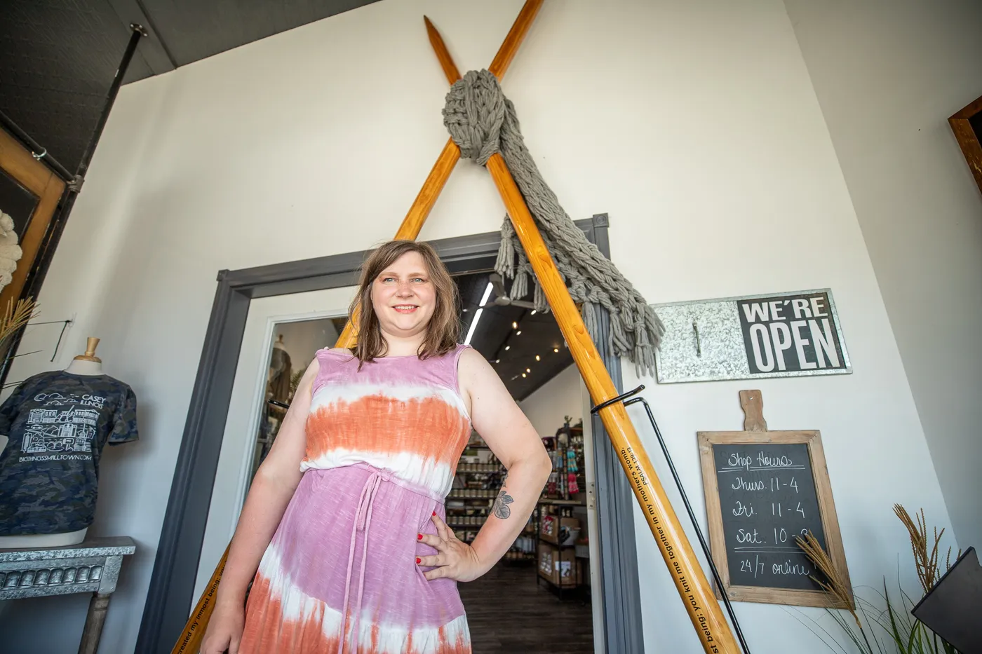 World's Largest Knitting Needles in Casey, Illinois roadside attraction