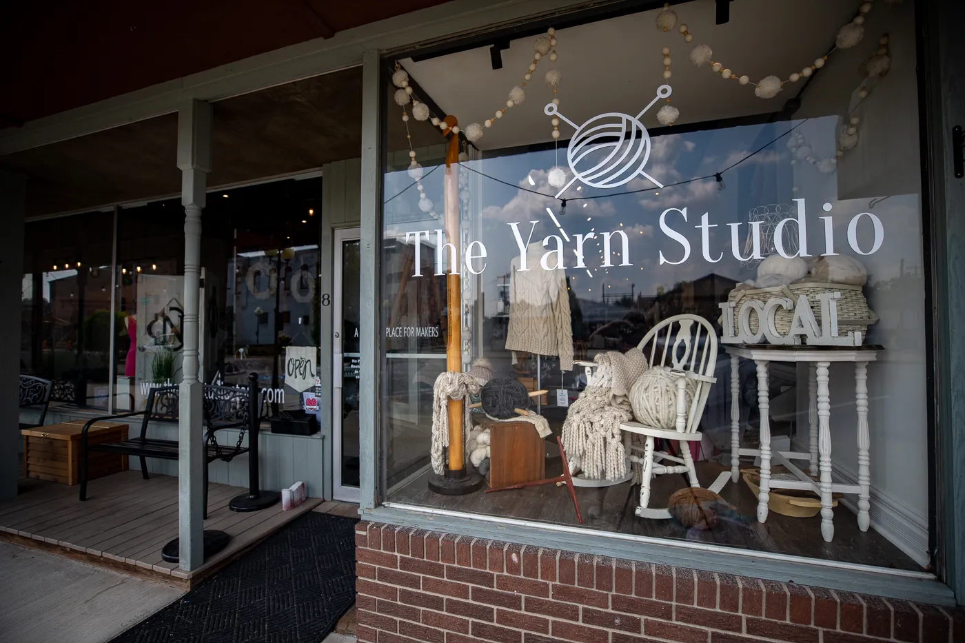 World's Largest Knitting Needles and Crochet Hook at The Yarn Studio in Casey, Illinois roadside attraction