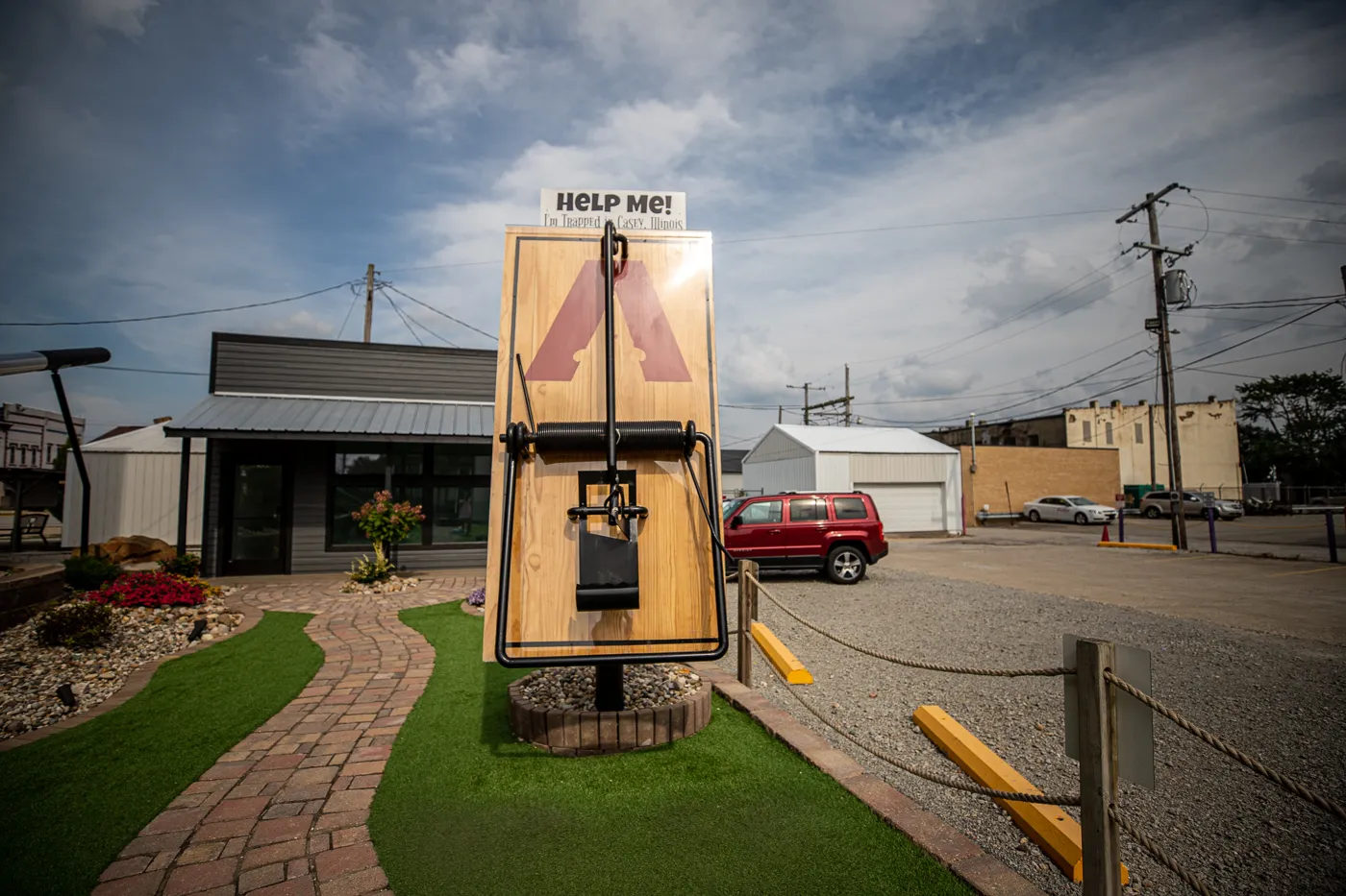 Giant Mouse Trap in Casey, Illinois roadside attraction