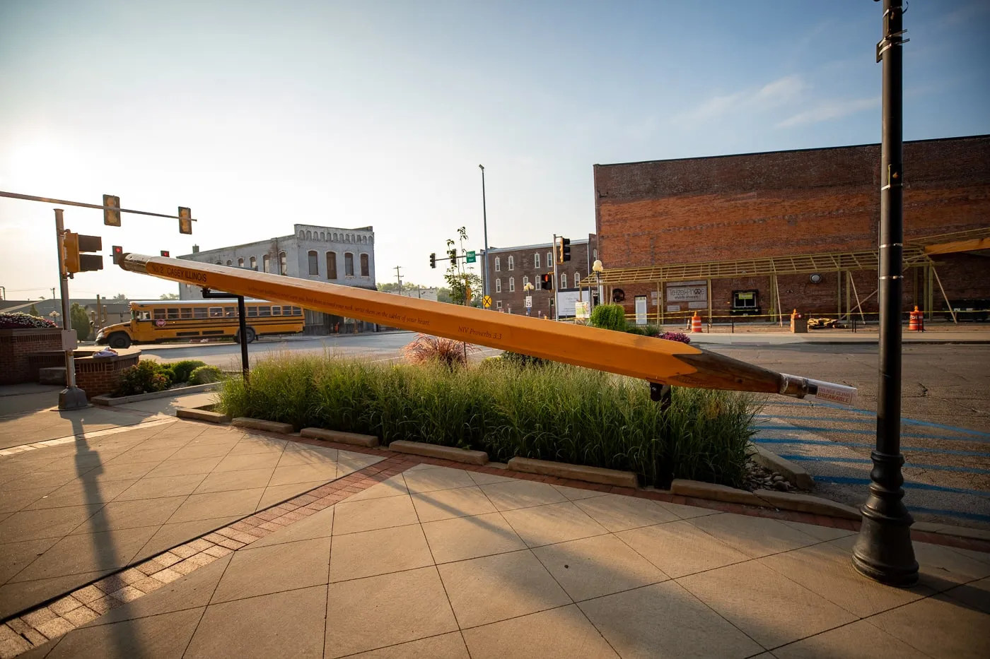 Big Pencil in Casey, Illinois roadside attraction