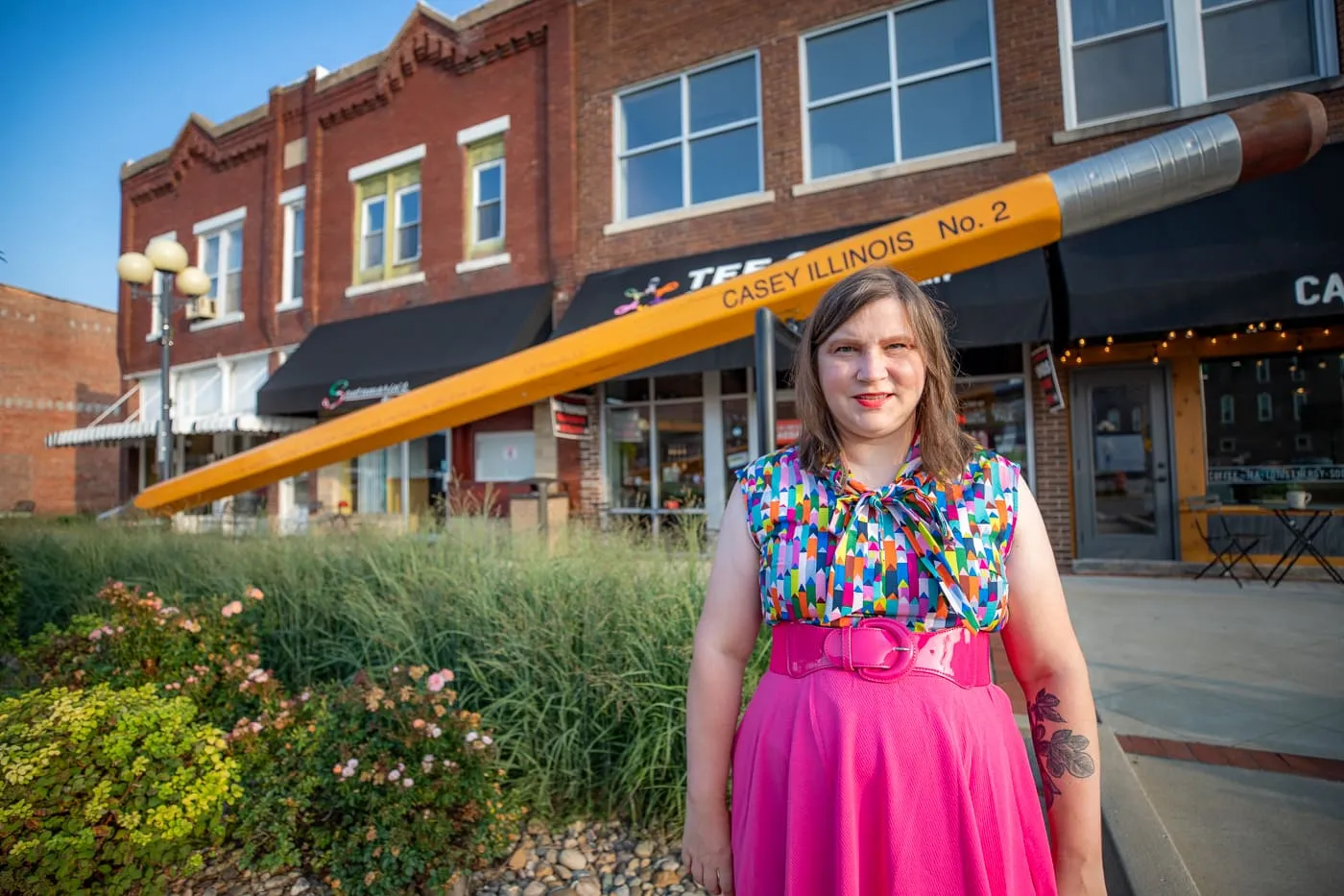 Big Pencil in Casey, Illinois roadside attraction