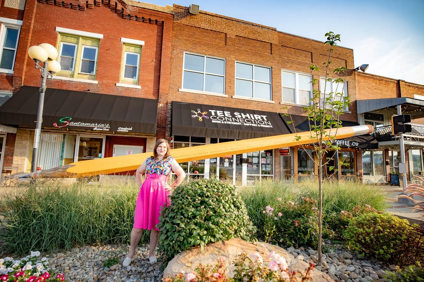 Big Pencil in Casey, Illinois roadside attraction