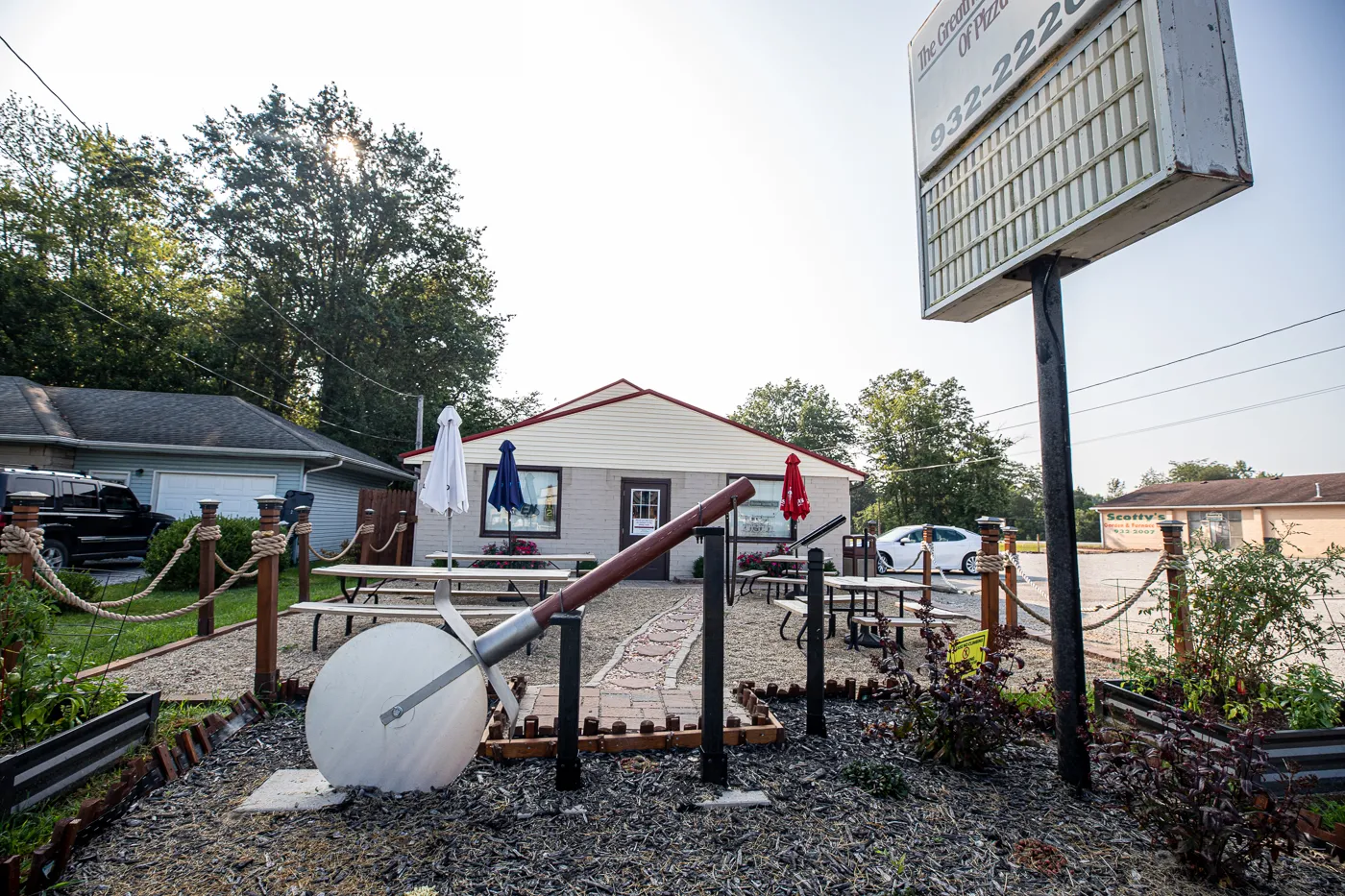 Big Pizza Slicer at  Greathouse of Pizza in Casey, Illinois