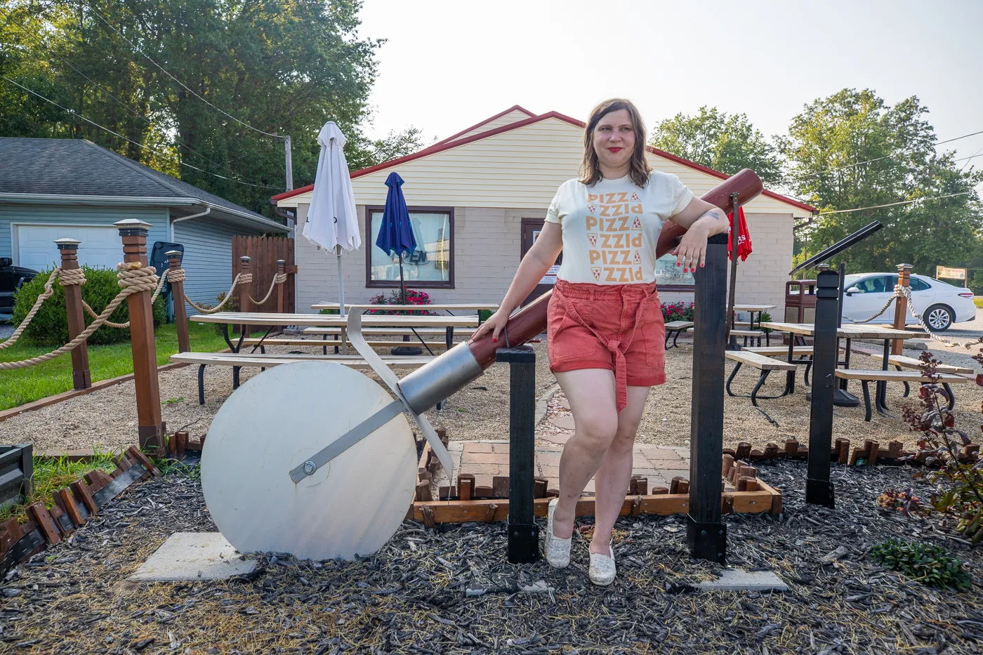 Big Pizza Slicer at  Greathouse of Pizza in Casey, Illinois