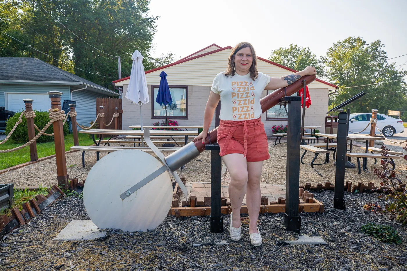 Big Pizza Slicer at  Greathouse of Pizza in Casey, Illinois